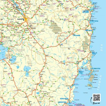 East Coast Tasmania Tear Off Maps And Town Maps 450 370x370 